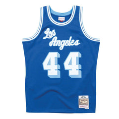 Jerry West #44 Los Angeles Lakers 1960-61 Mitchell & Ness Swingman NBA Jersey Blue Fashion