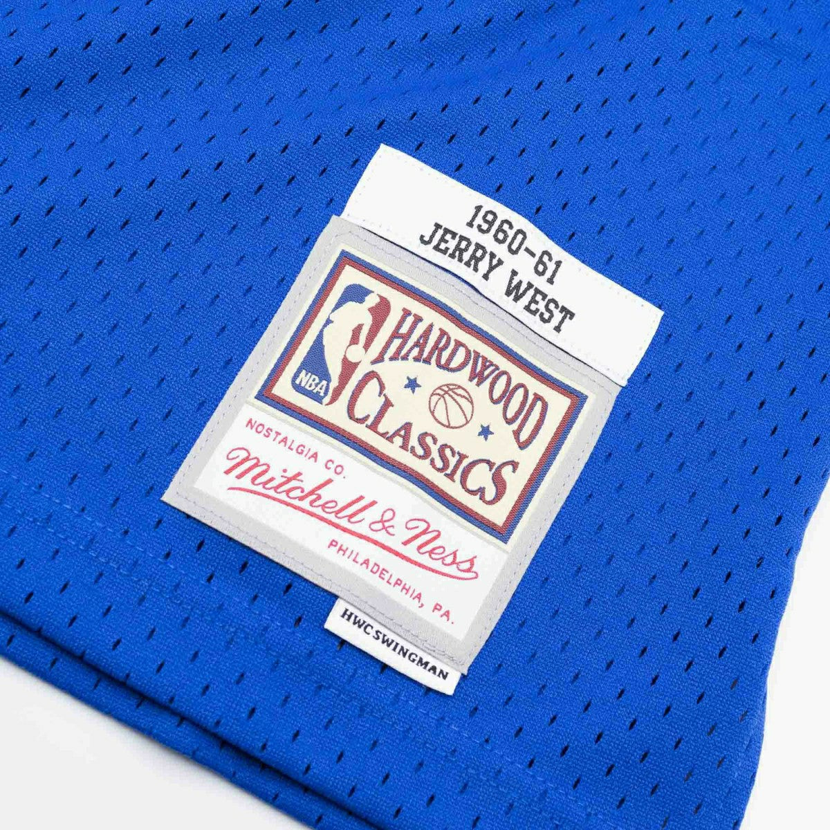 Jerry West #44 Los Angeles Lakers 1960-61 Mitchell & Ness Swingman NBA Jersey Blue Fashion