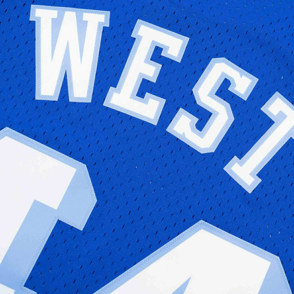 Jerry West #44 Los Angeles Lakers 1960-61 Mitchell & Ness Swingman NBA Jersey Blue Fashion