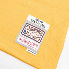 Nick Van Exel #9 Los Angeles Lakers 1996-97 Mitchell & Ness Swingman NBA Jersey Yellow Lifestyle