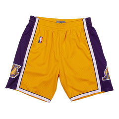 Los Angeles Lakers 2009-10 Mitchell & Ness Swingman NBA Shorts Yellow Taass sale