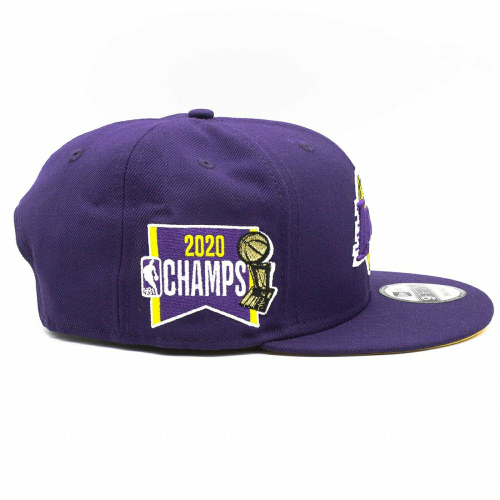 Los Angeles Lakers 2020 NBA Champs New Era 9FIFTY Snapback NBA Cap Purple Fashion