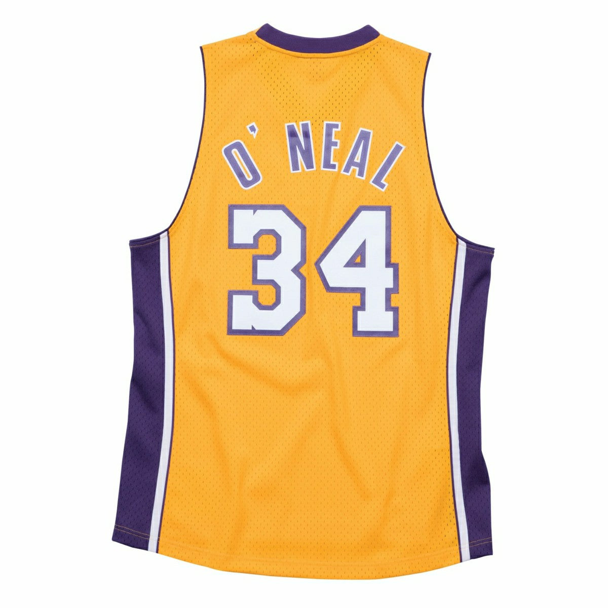Shaq O'Neal #34 Los Angeles Lakers 1999-00 Mitchell & Ness Swingman NBA Jersey Yellow Classic