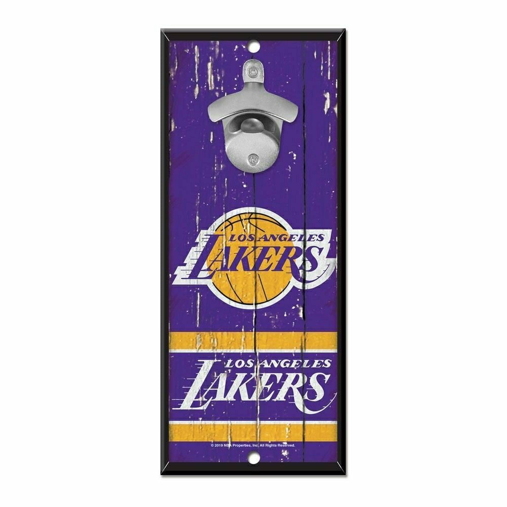 Los Angeles Lakers NBA Bottle Opener Sign Fashion
