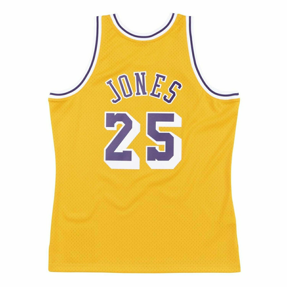 Eddie Jones #25 Los Angeles Lakers 1994-95 Swingman NBA Jersey Yellow Lifestyle