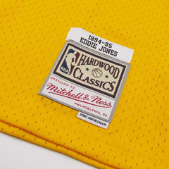 Eddie Jones #25 Los Angeles Lakers 1994-95 Swingman NBA Jersey Yellow Lifestyle