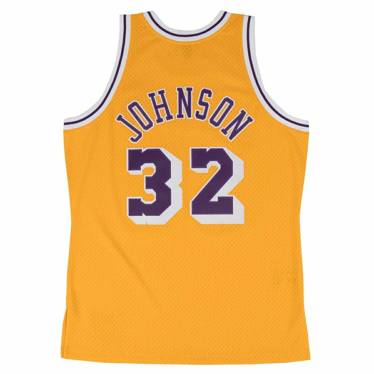 Magic Johnson #32 Los Angeles Lakers 1984-85 Swingman NBA Jersey Yellow Taass sale