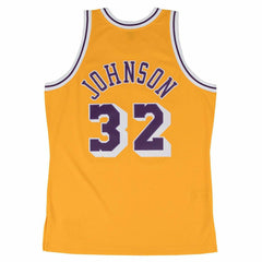 Magic Johnson #32 Los Angeles Lakers 1984-85 Swingman NBA Jersey Yellow Taass sale