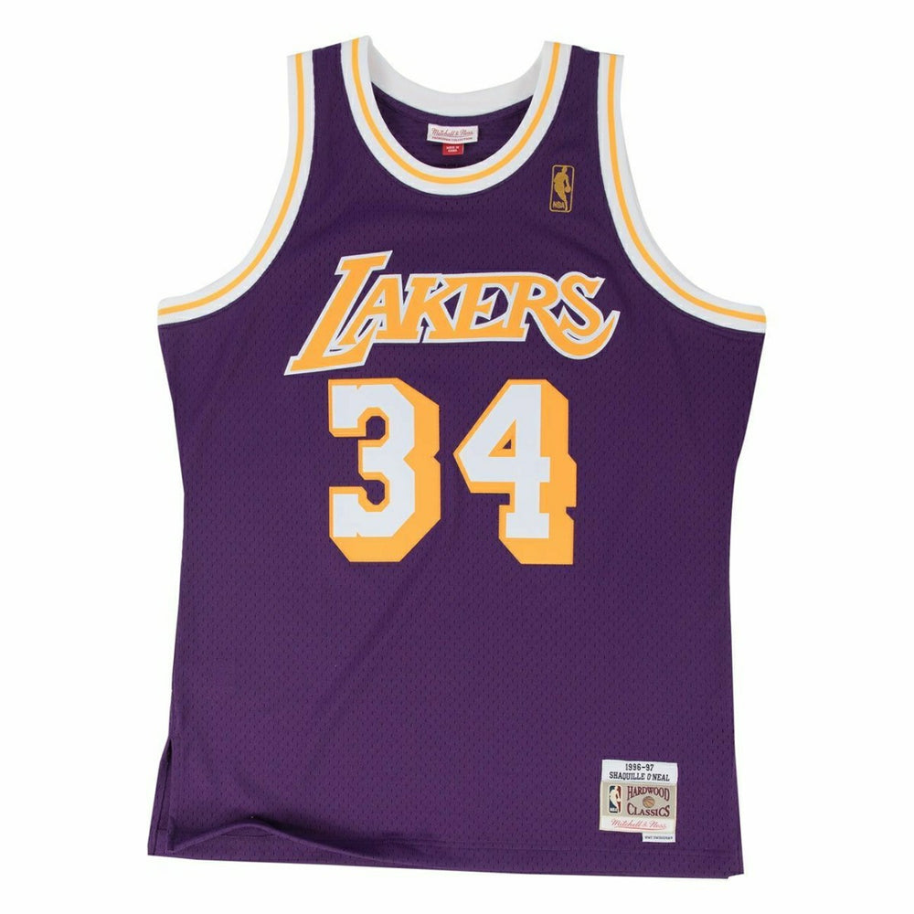 Shaq O'Neal #34 Los Angeles Lakers 1996-97 Swingman NBA Jersey Purple Taass US