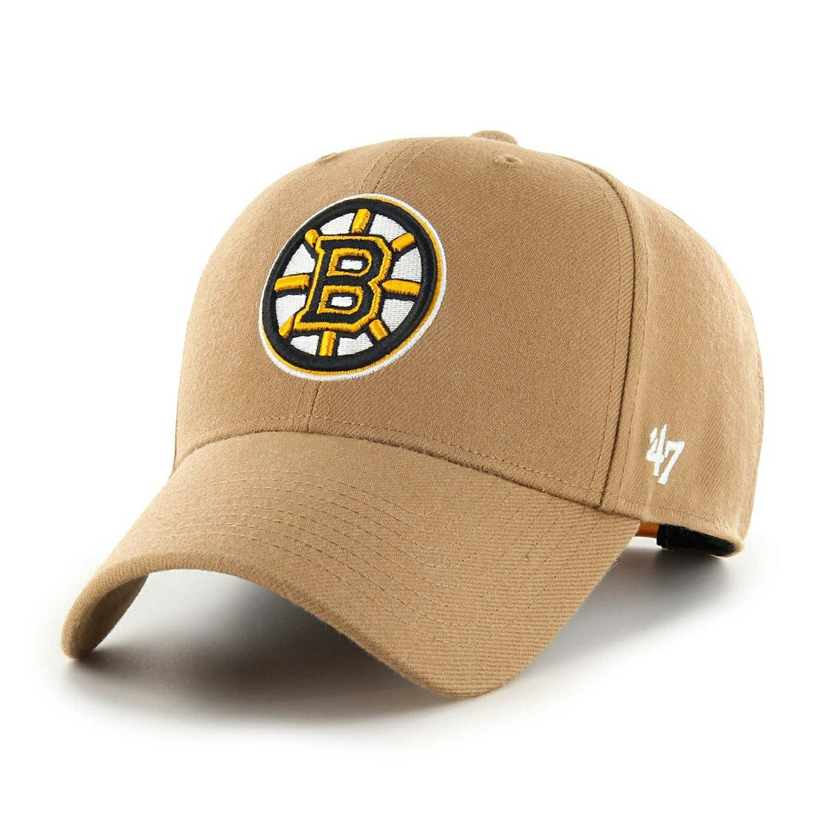 Boston Bruins Camel '47 MVP Snapback NHL Cap Brown Classic