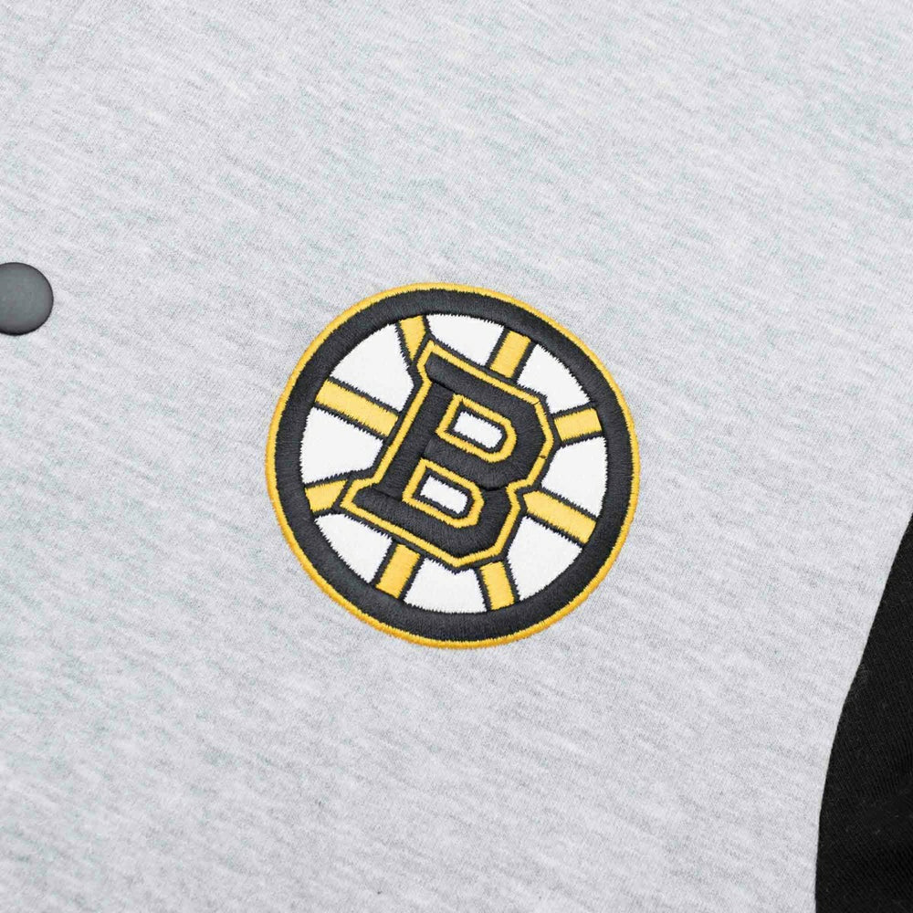 Boston Bruins '47 Burnside Hockey Letterman Track Jacket Taass sale