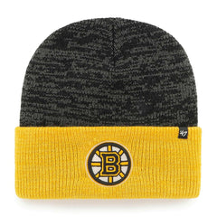 Boston Bruins '47 Two-Tone Brain Freeze Beanie NHL Knit Hat Taass US
