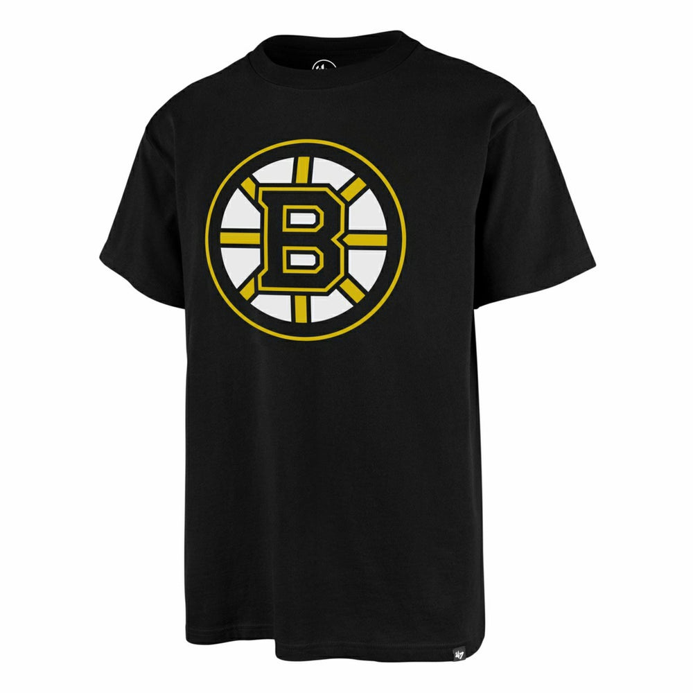 Boston Bruins Team Logo '47 Echo NHL T-Shirt Black Lifestyle