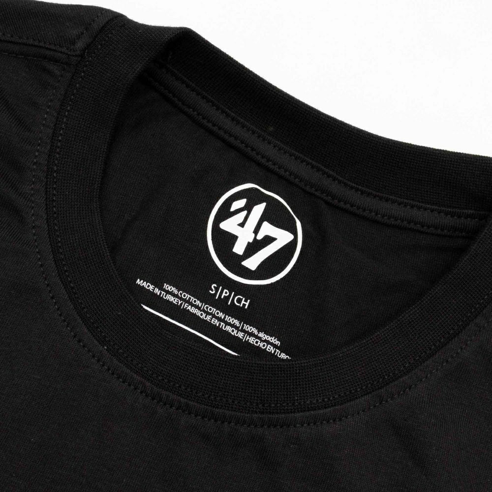 Boston Bruins Team Logo '47 Echo NHL T-Shirt Black Lifestyle