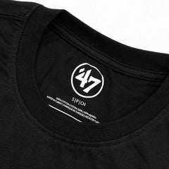 Boston Bruins Team Logo '47 Echo NHL T-Shirt Black Lifestyle