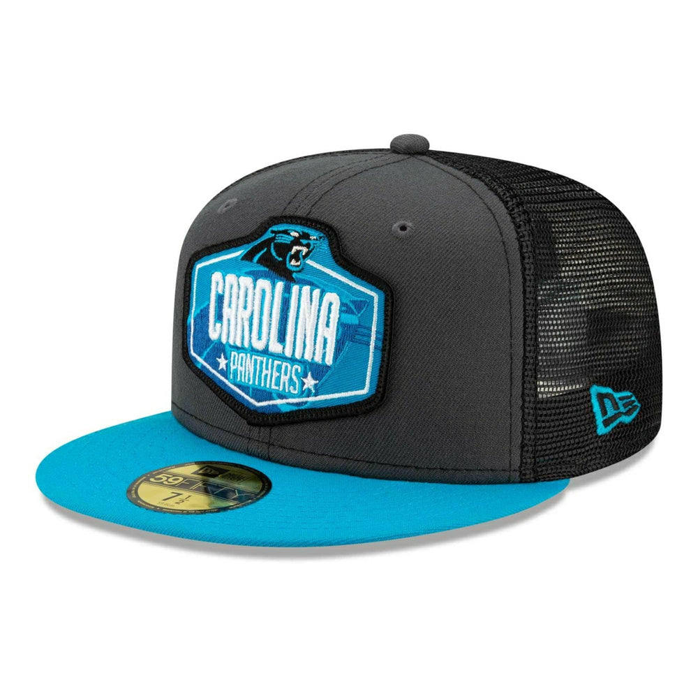 Carolina Panthers Official 2021 NFL Draft New Era 59FIFTY Fitted Cap Lifestyle