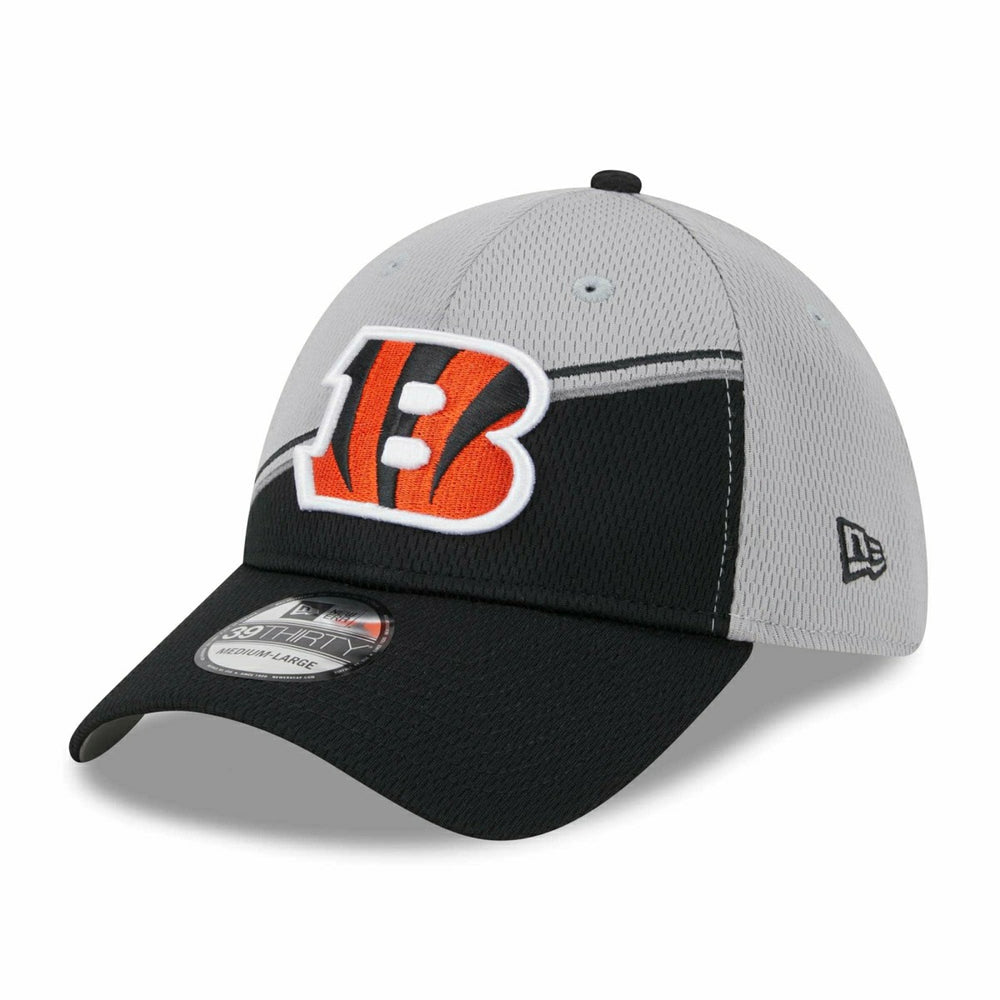 Cincinnati Bengals Colorway 2023 NFL Sideline New Era 39THIRTY Flex Cap Gray Taass for sale