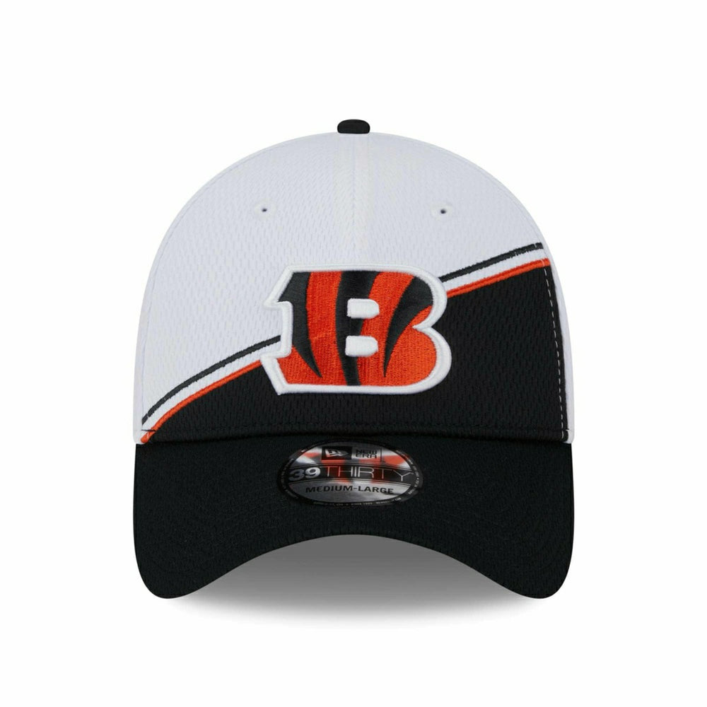 Cincinnati Bengals On Field 2023 NFL Sideline New Era 39THIRTY Flex Cap White Fashion