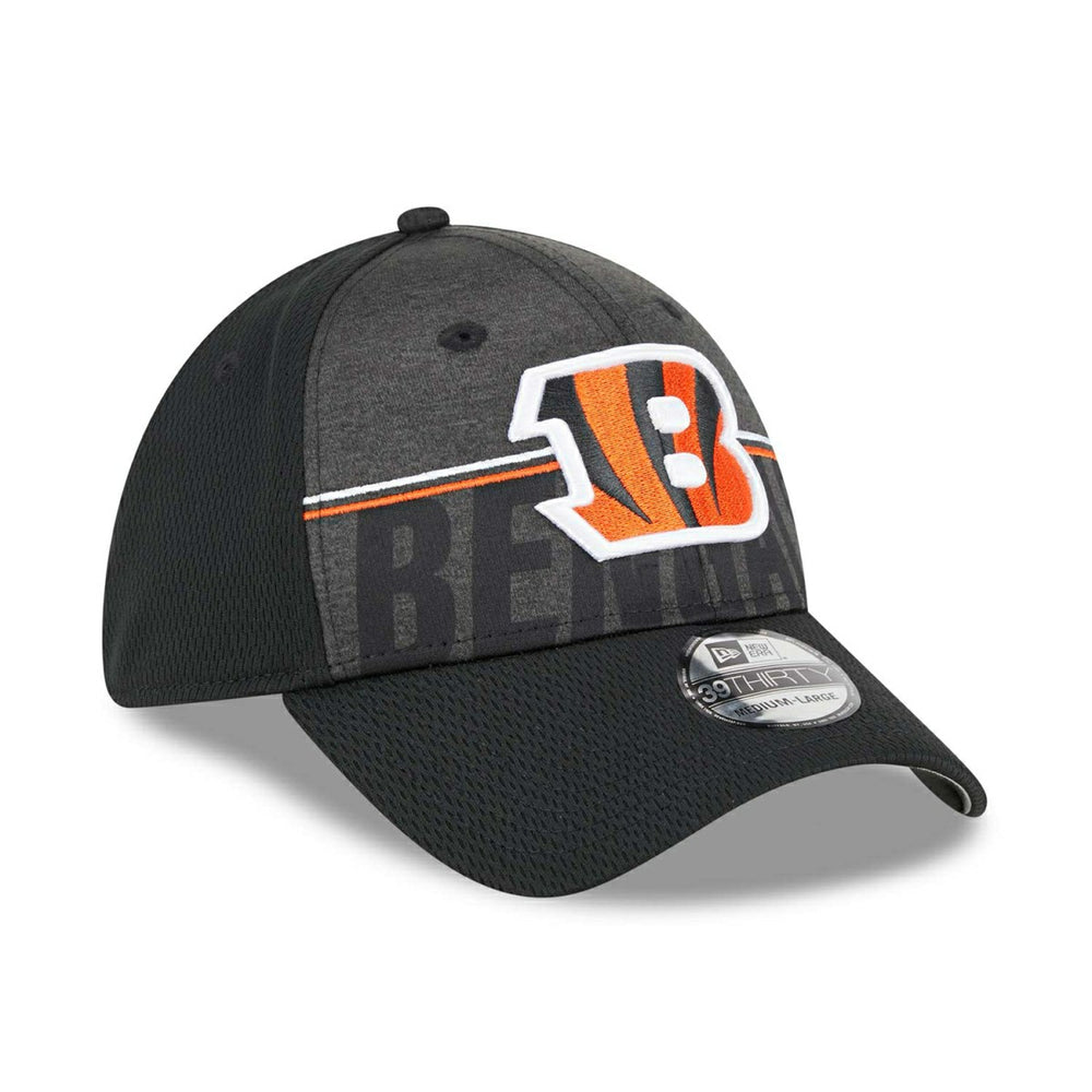 Cincinnati Bengals 2023 NFL Training Camp New Era 39THIRTY Flex Cap Black Classic