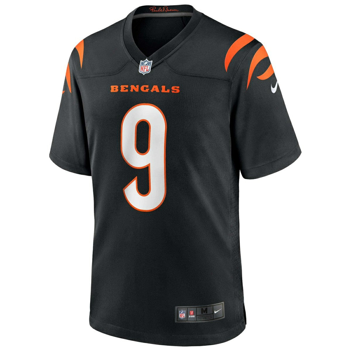 Joe Burrow #9 Cincinnati Bengals Nike Game NFL Football Jersey Black Fashion