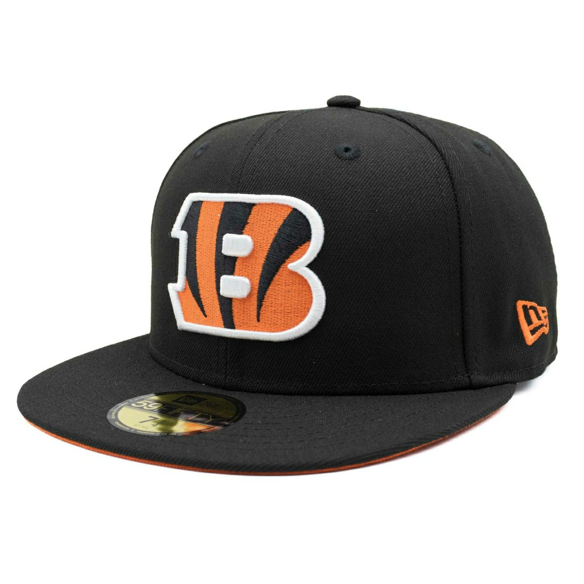 Cincinnati Bengals "B" 50th Anniversary New Era 59FIFTY Fitted NFL Cap Black Lifestyle