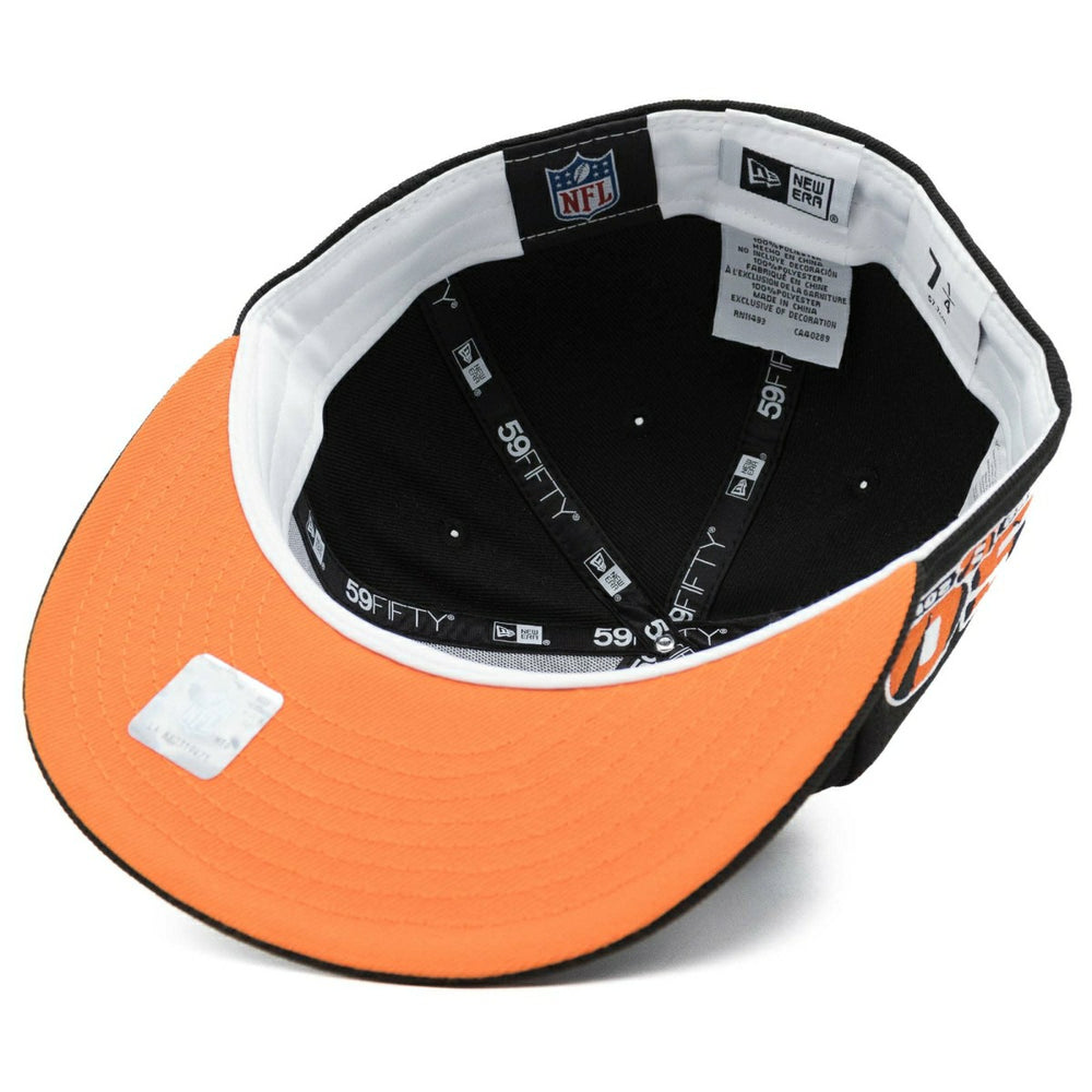 Cincinnati Bengals "B" 50th Anniversary New Era 59FIFTY Fitted NFL Cap Black Lifestyle
