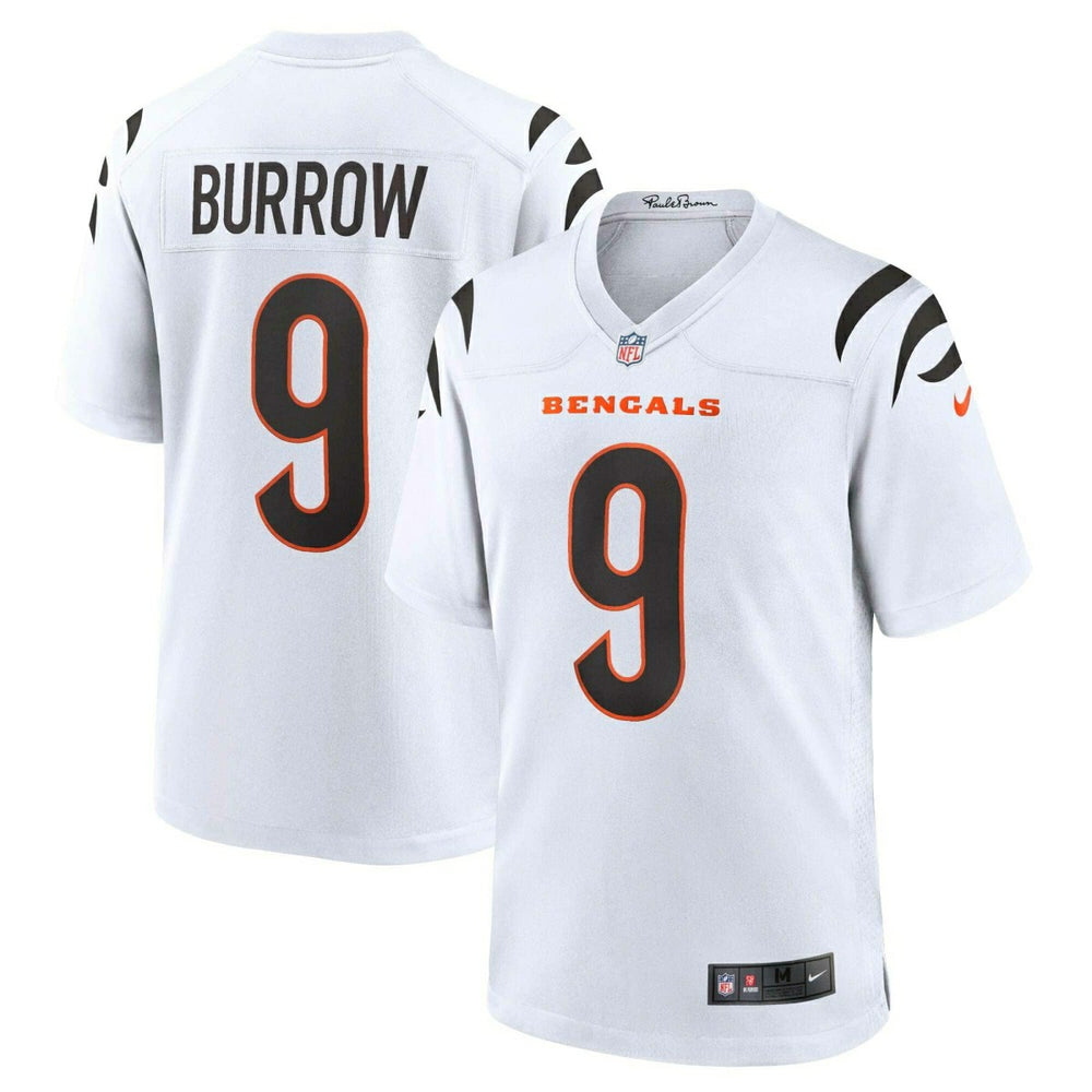 Joe Burrow #9 Cincinnati Bengals Nike Game NFL Football Jersey White Taass US