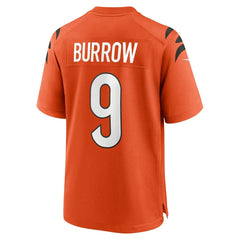 Joe Burrow #9 Cincinnati Bengals Nike Game NFL Jersey Alternate Orange Classic