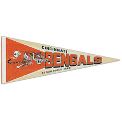 Cincinnati Bengals Premium Throwback NFL Pennant Lifestyle