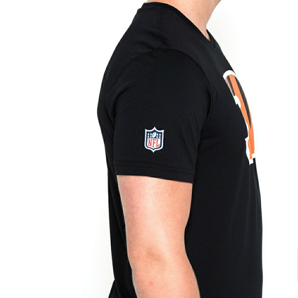 Cincinnati Bengals Team Logo Football NFL T-Shirt Black Classic