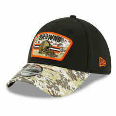 Cleveland Browns 2021 NFL On-Field Salute to Service New Era 39THIRTY Flex Fit Cap Taass for sale