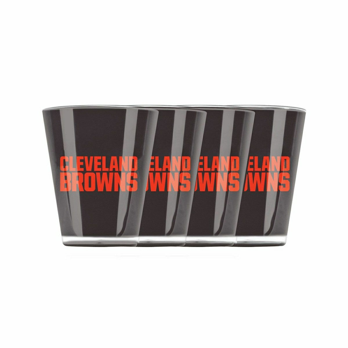 Cleveland Browns NFL Insulated Acrylic Shot Glasses Set (4-Piece) Lifestyle