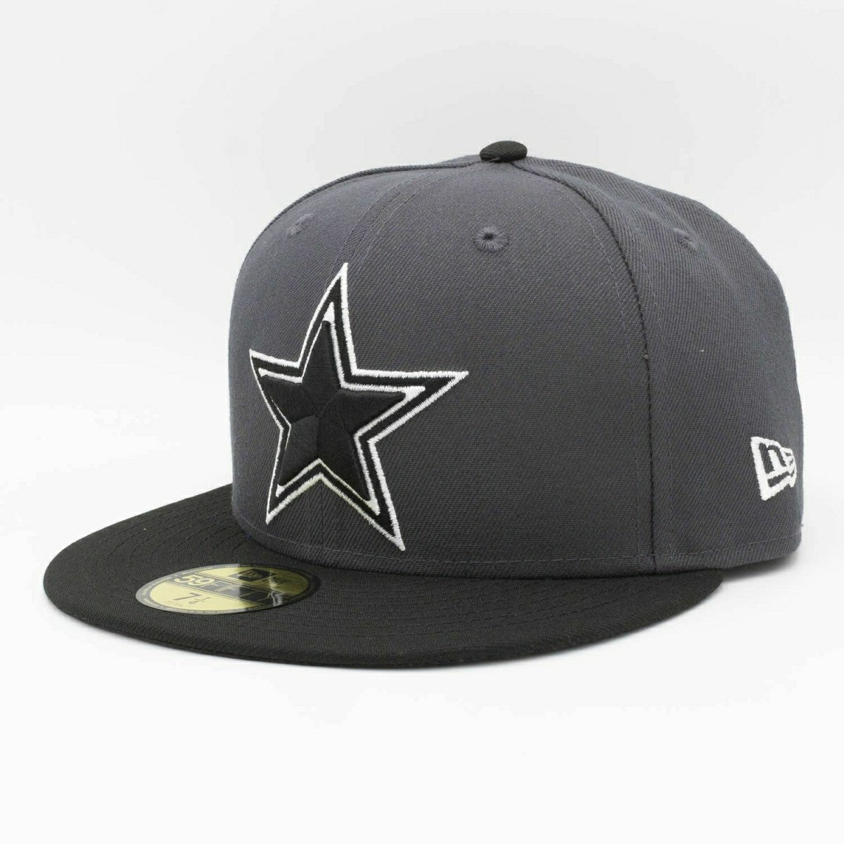 Dallas Cowboys 2-Tone New Era 59FIFTY Fitted NFL Cap Graphite/Black Taass for sale