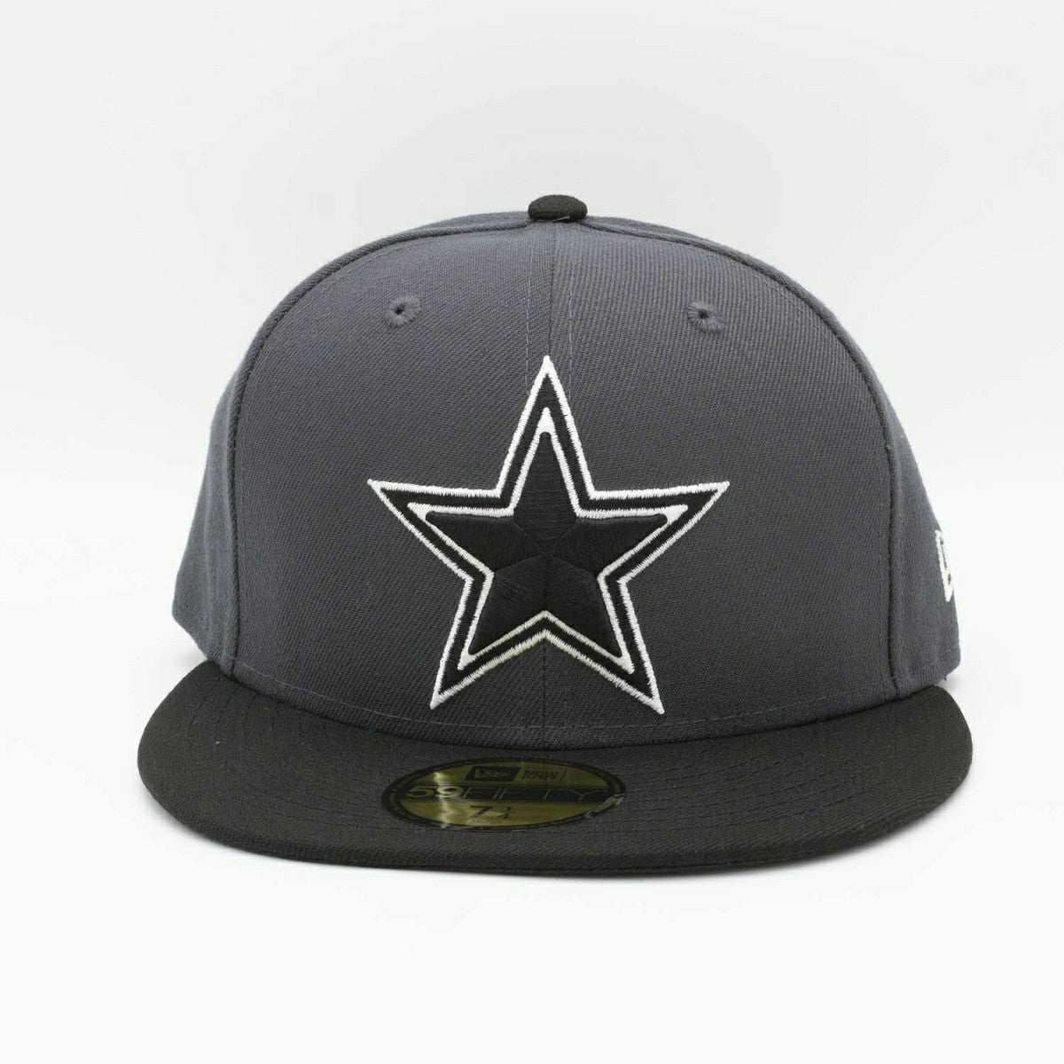Dallas Cowboys 2-Tone New Era 59FIFTY Fitted NFL Cap Graphite/Black Taass for sale