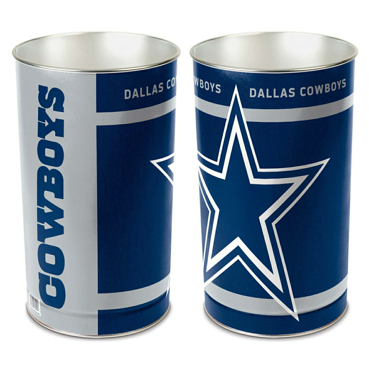 Dallas Cowboys Metal NFL Wastebasket Taass for sale
