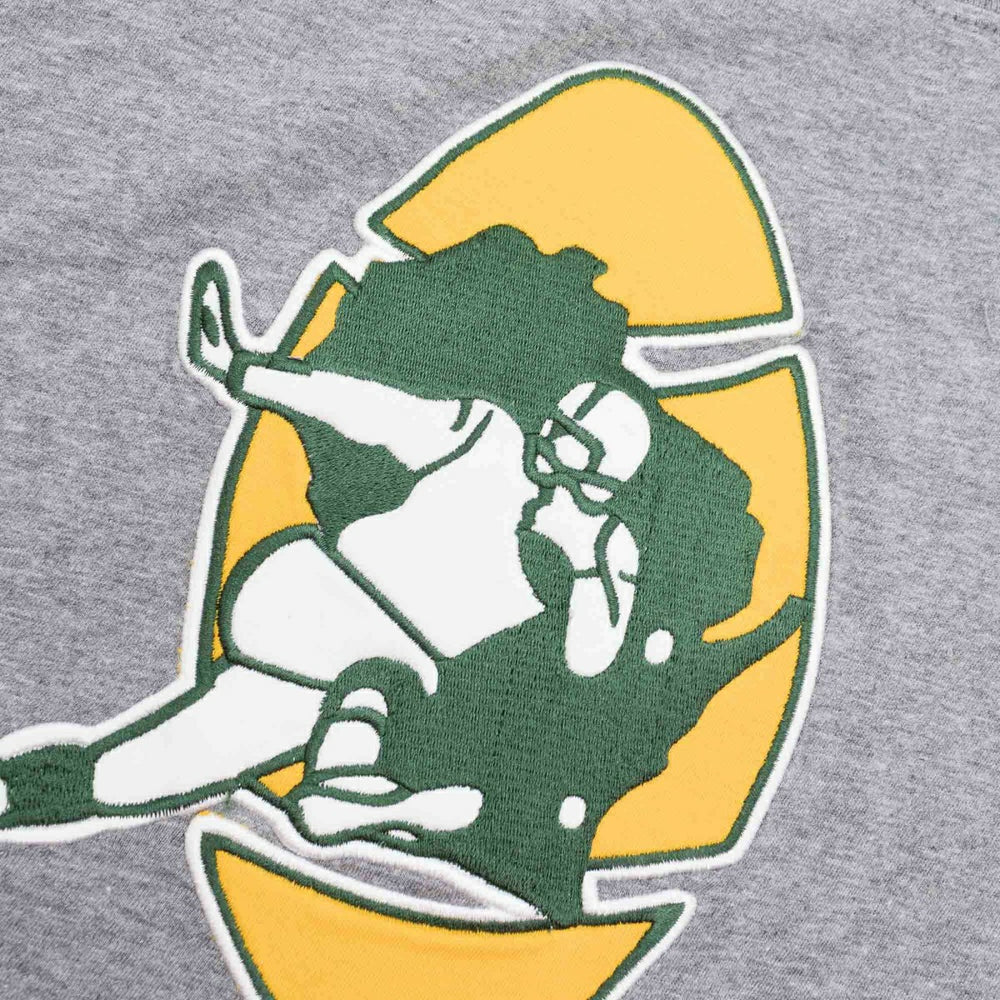 Green Bay Packers Mitchell & Ness Color Blocked NFL Throwback T-Shirt Classic