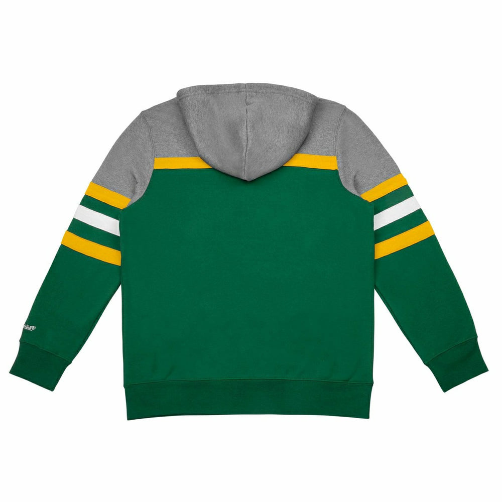 Green Bay Packers Head Coach Mitchell & Ness NFL Throwback Football Hoodie Fashion