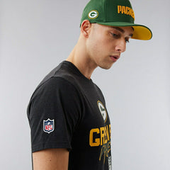 Green Bay Packers Script New Era NFL T-Shirt Black Classic