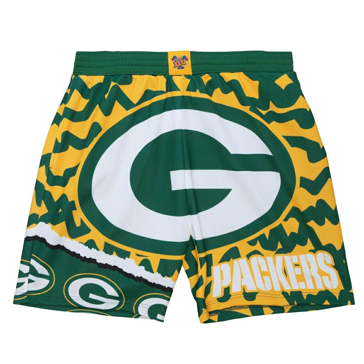 Green Bay Packers Mitchell & Ness Jumbotron 2.0 NFL Shorts Fashion