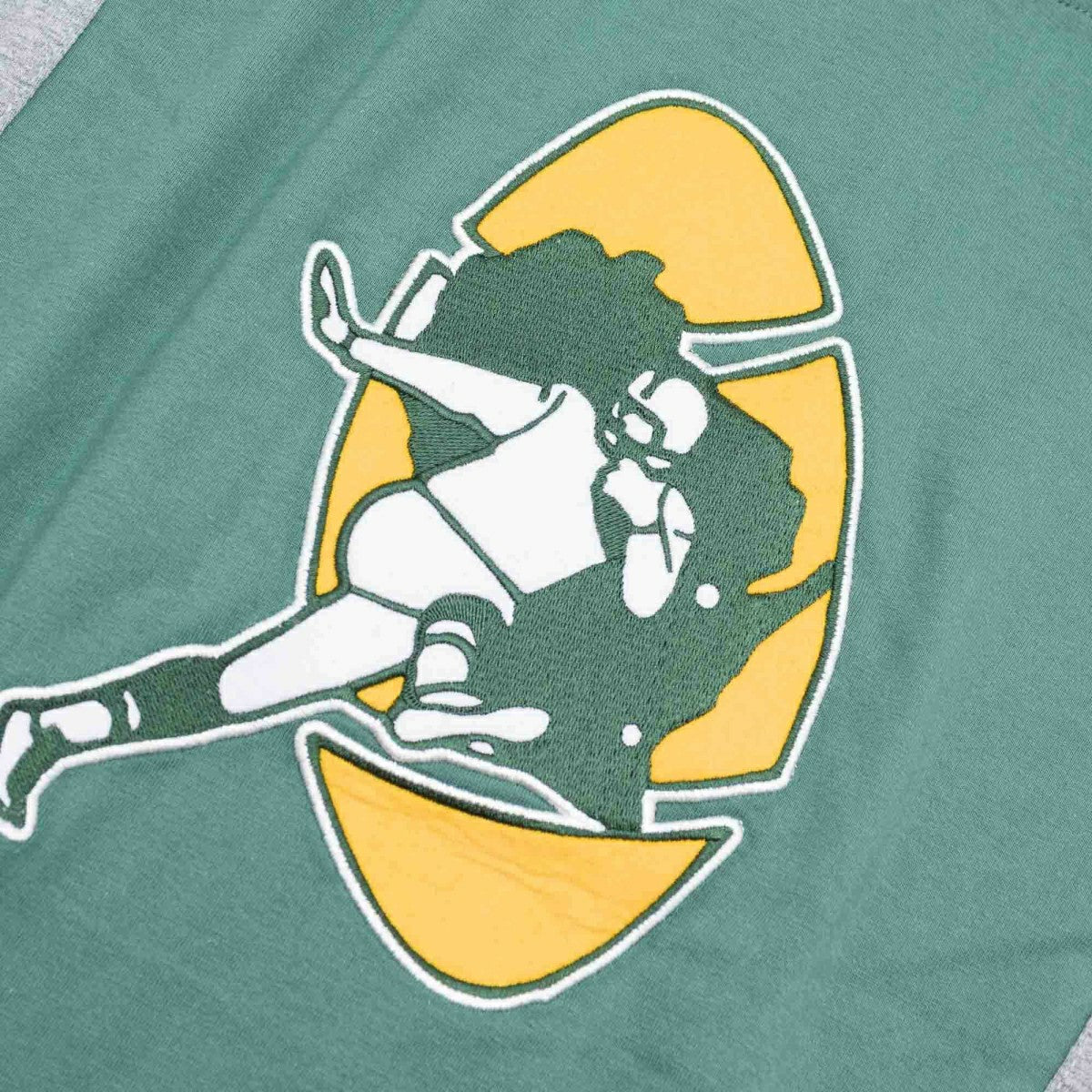 Green Bay Packers Color Blocked Mitchell & Ness Lightweight NFL Hoodie Taass US