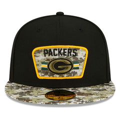 Green Bay Packers 2021 NFL On-Field Salute to Service New Era 59FIFTY Fitted Cap Classic