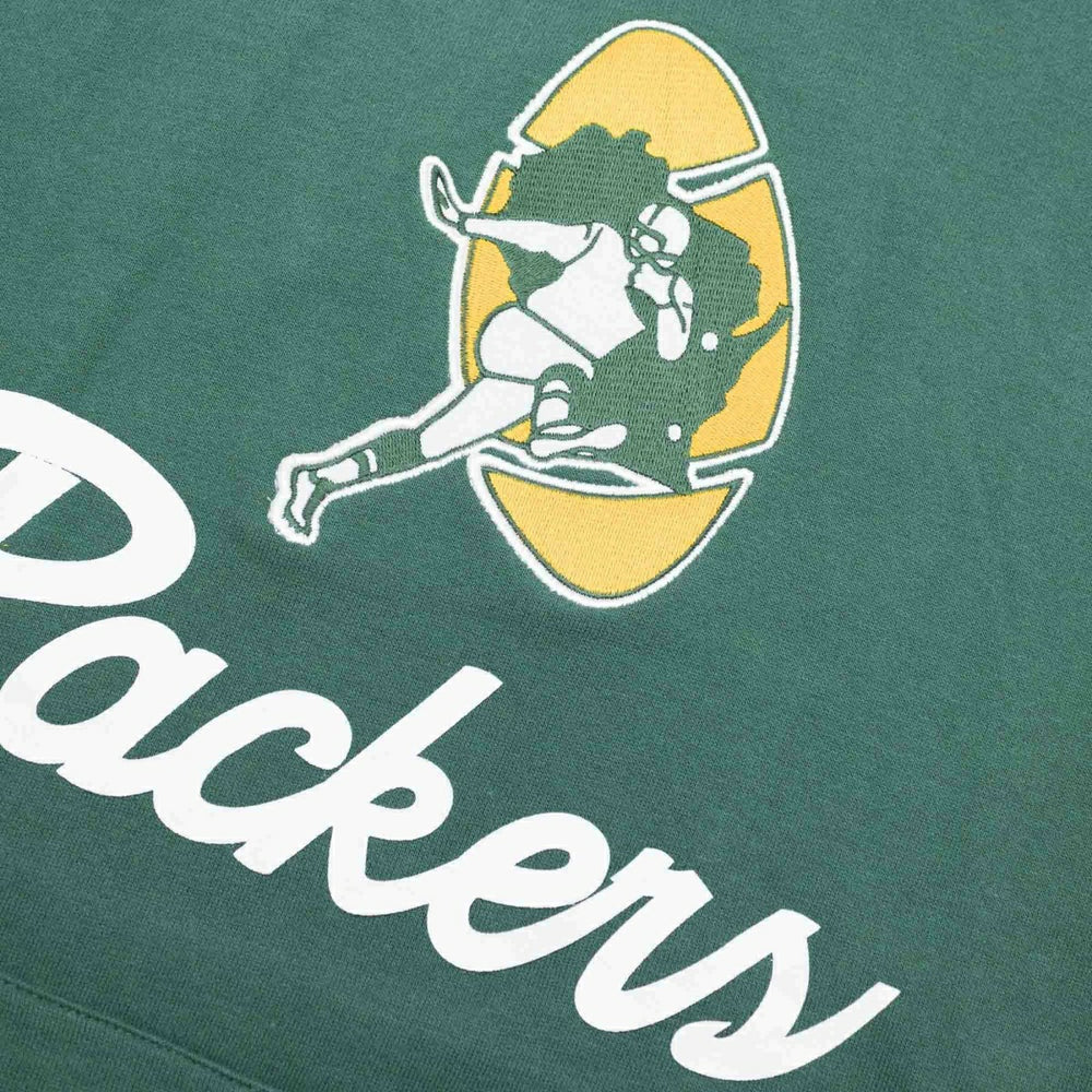 Green Bay Packers Mitchell & Ness Cut Sleeves Fleece Short Sleeve NFL Hoodie Taass sale