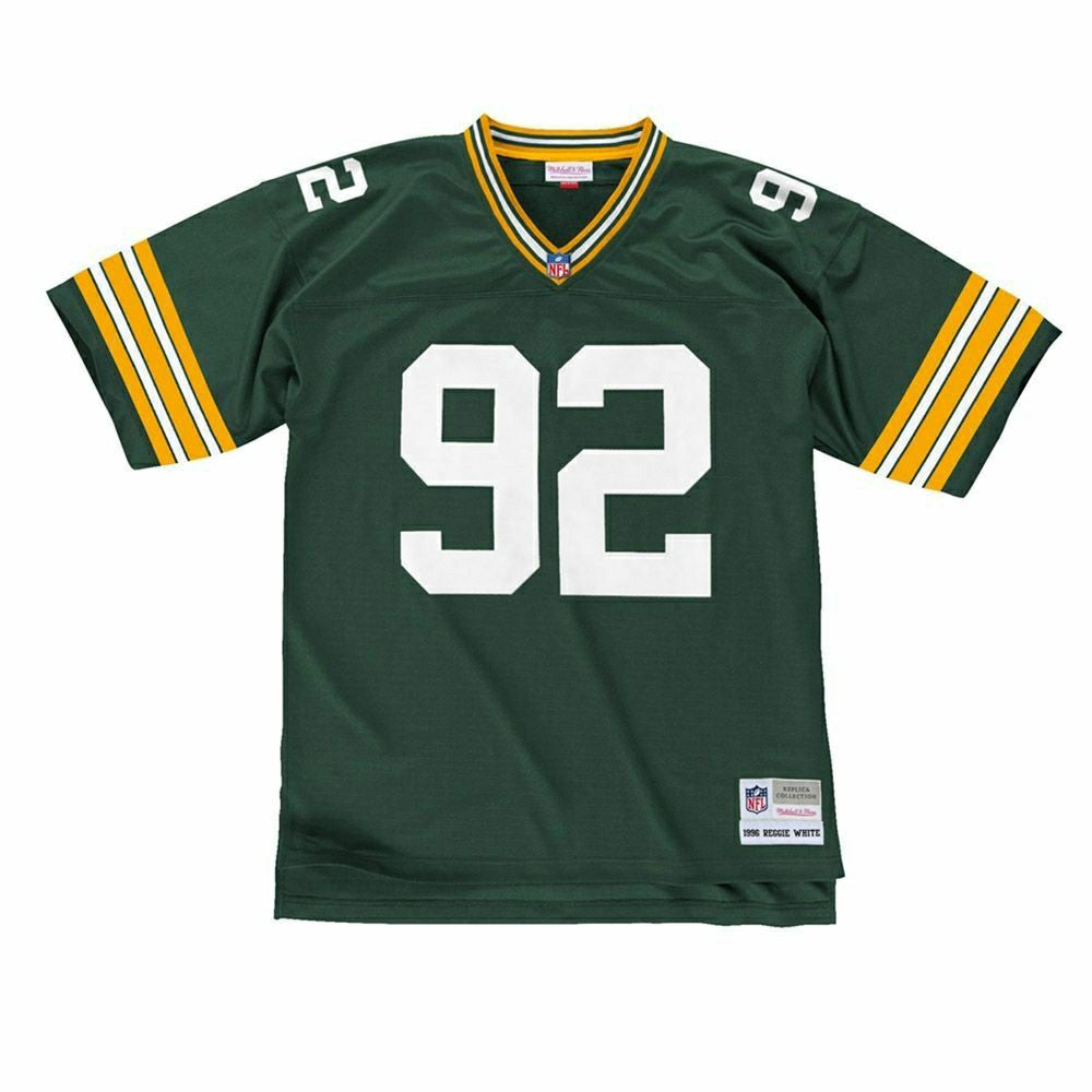 Reggie White #92 Green Bay Packers 1996 Legacy Throwback NFL Jersey Green Taass US
