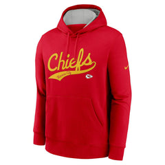 Kansas City Chiefs Rewind Script Nike Club NFL Hoodie Red Taass sale