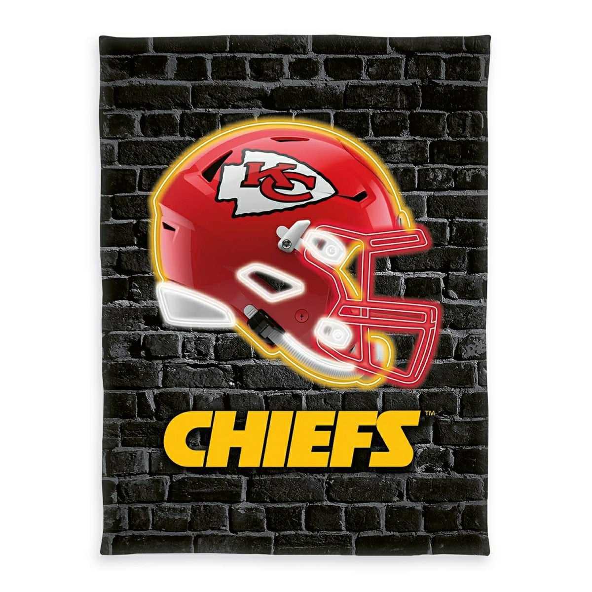 Kansas City Chiefs Wellsoft Throw Blanket Black Lifestyle