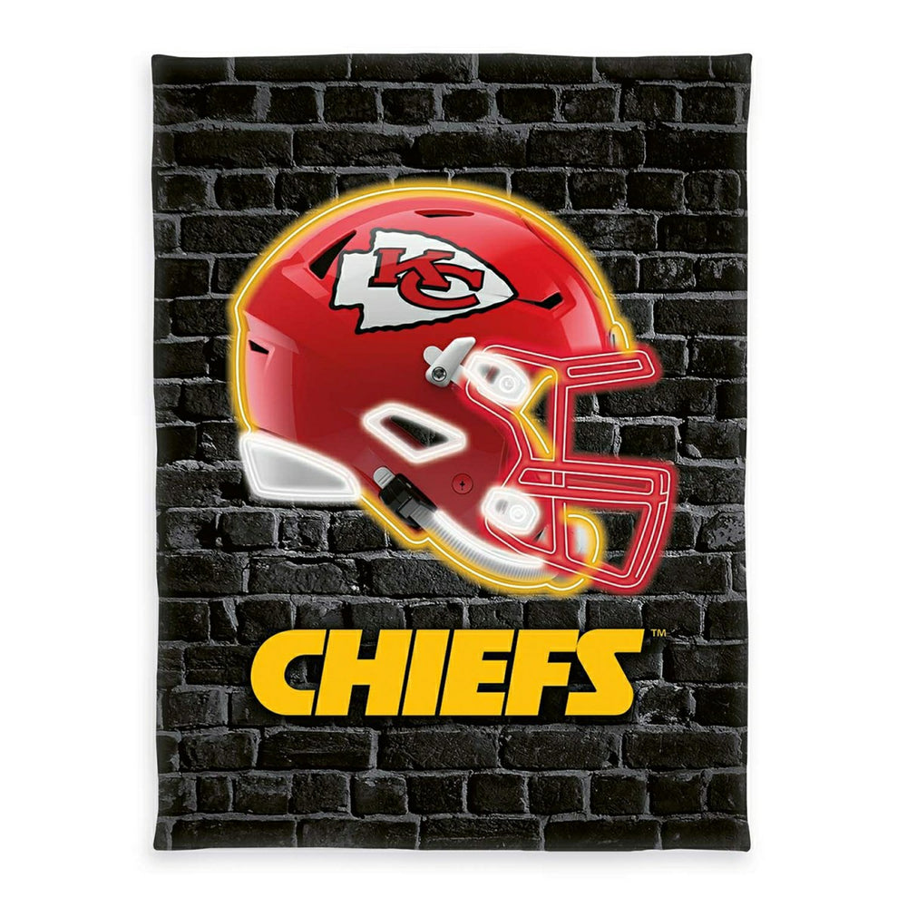 Kansas City Chiefs Wellsoft Throw Blanket Black Lifestyle