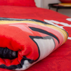 Kansas City Chiefs Wellsoft Throw Blanket Black Lifestyle