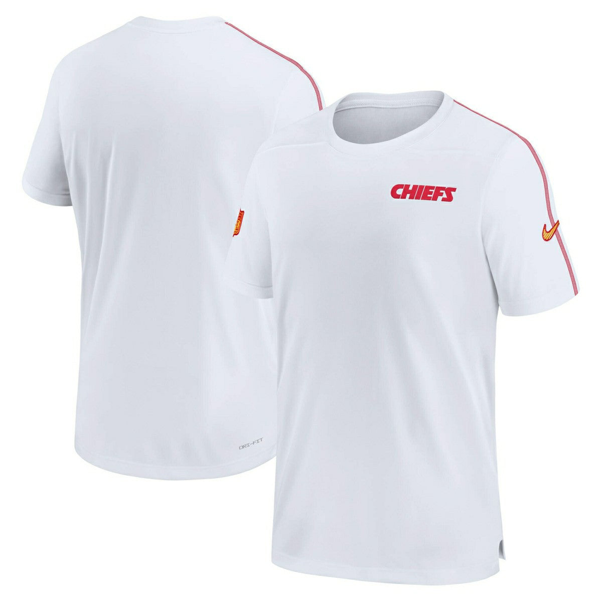 Kansas City Chiefs 2024 NFL Sideline Nike Dri-FIT Coach UV Top White Taass for sale
