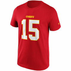 Patrick Mahomes #15 Kansas City Chiefs Iconic Player NFL T-Shirt Red Fashion