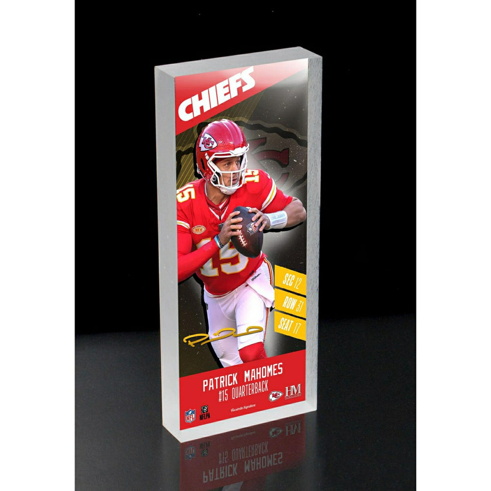 Patrick Mahomes Kansas City Chiefs Player 3D Block Art Taass US
